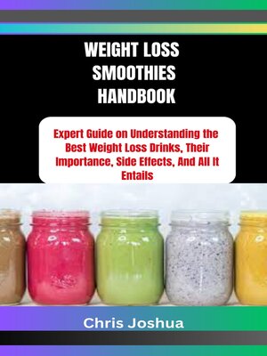cover image of WEIGHT LOSS SMOOTHIES HANDBOOK